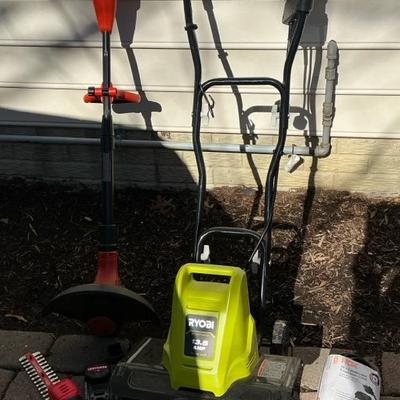 Ryobi AC Cultivator, B&D GrassHod, Craftsman Hedge Trimmer