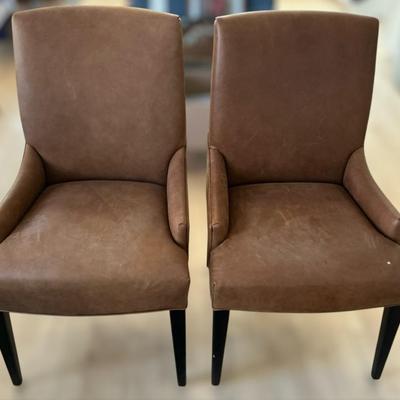 Two Arhaus Furniture Chairs 