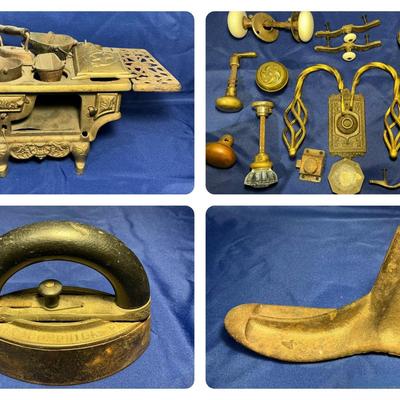 Antique Door Knobs & Cast Iron 