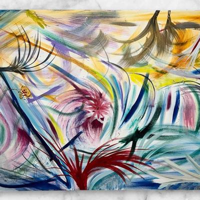 Abstract Art on Canvas (40 x 30)