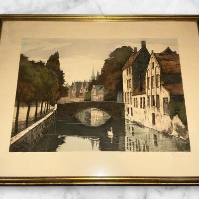 Levé “Pont De L’ Hydromel" Litho / Print 