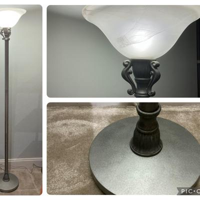 Pewter Finish Floor Lamp