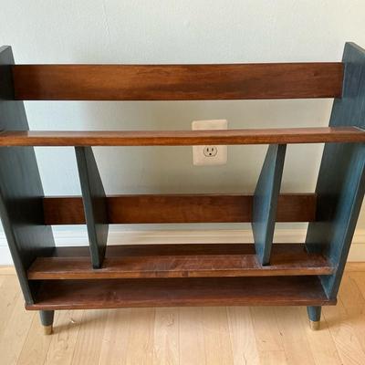MCM Style Wooden CD Rack 