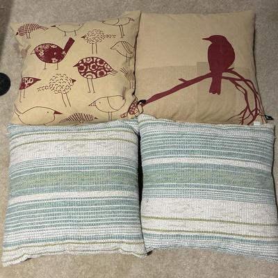 4 Throw Pillows - Arhaus, Newport Down