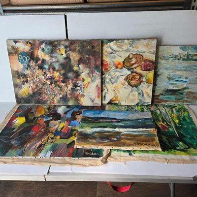 #3112 • (10) William Firschein Paintings

