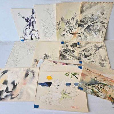 #3150 • (17) William Firschein Paintings & Drawings
