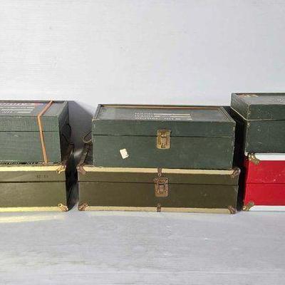 #14000 • (6) G.I. Joe Footlockers
