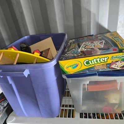 #13610 • (2) Bins Filled with Toys
