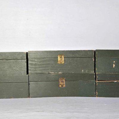 #14048 • (6) G.I. Joe Footlockers

