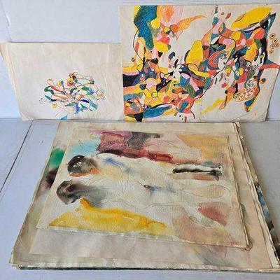 #3164 • (16) William Firschein Paintings
