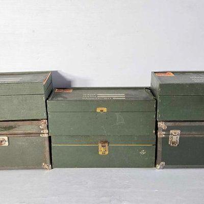 #14002 • (6) G.I. Joe Footlockers
