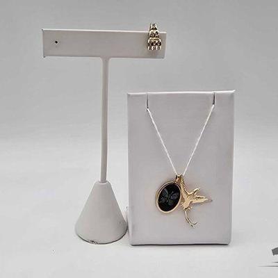 #702 • 14k Gold Pendants and Single Earring, 4.44g
