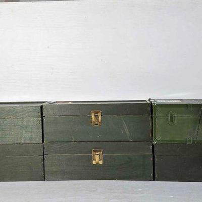 #14038 • (6) G.I. Joe Footlockers
