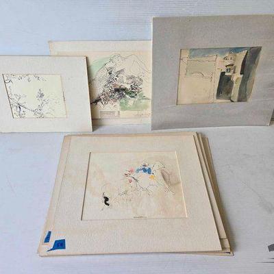 #3148 • (12) William Firschein Paintings & Drawings
