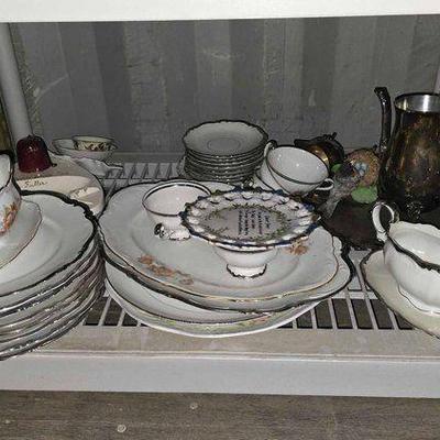#13578 • Glass Plates, Tea Cups & More
