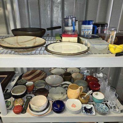 #7608 • Plates, Bowls, Cups, Mugs, Jars & Pitcher
