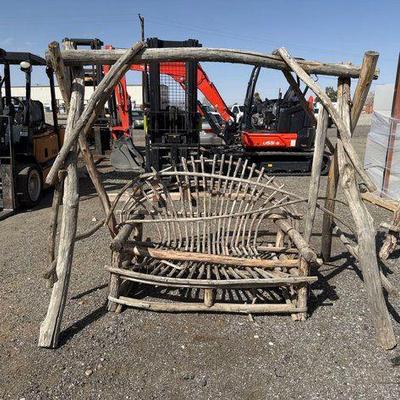 #84000 • Driftwood Bench Swing Set
