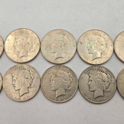 #1310 • (10) 1927 Silver Peace Dollars
