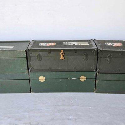 #13712 • (6) G.I. Joe Footlockers

