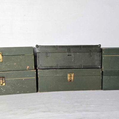 #14006 • (6) G.I. Joe Footlockers
