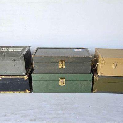 #13716 • (6) G.I. Joe Footlockers

