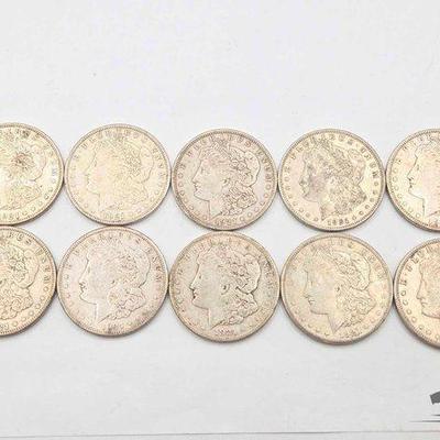 #1300 • (10) San Francisco 1921 Morgan Silver Dollars
