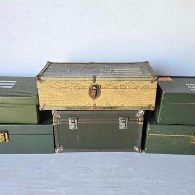 #13708 • (6) G.I. Joe Footlockers
