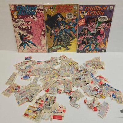 #1812 • DC Comic Books & Bazooka Joe Bubble Gum Comic Wrappers
