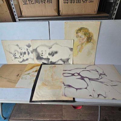 #3120 • (7) William Firschein Artwork Peices
