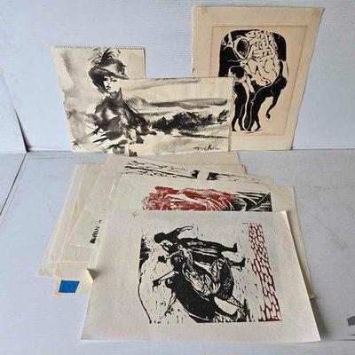 #3140 • (15) William Firschein Artwork Peices
