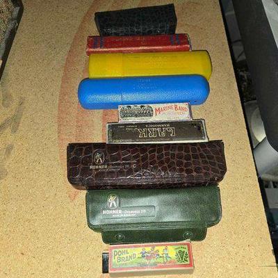 #13554 • (9) Harmonicas
