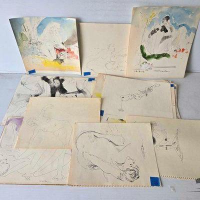 #3136 • (17) William Firschein Paintings

