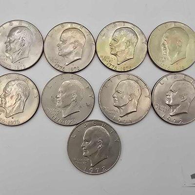 #1510 • (9) Eisenhower Dollars

