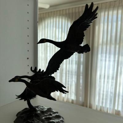 Autumn Flight Bronze statue by Jonathan Bronson.