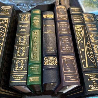 Just a few of the over 50 1st Edition signed books available from The Franklin Library. 