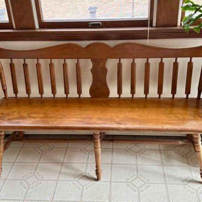 Sturdy Wooden Bench

