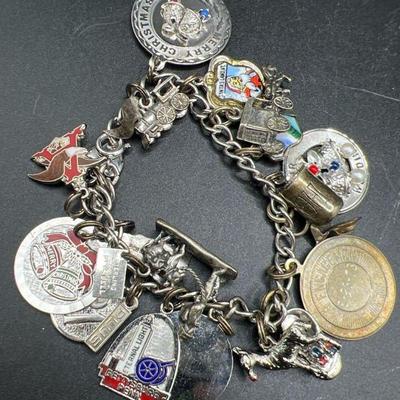 Wells Sterling Silver Charm Bracelet

