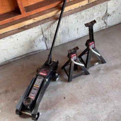Craftsman Car Jack And (2) Jack Stands
