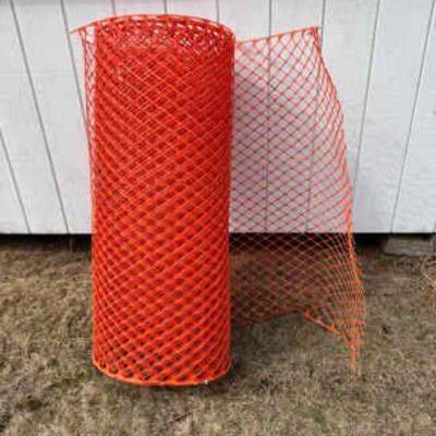 Orange Plastic Grid Construction Fence
