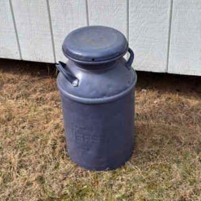 Amherst Creamery Metal Milk Can Jug
