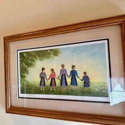 Signed Friends Forever Watercolor By Elsie Beiler
