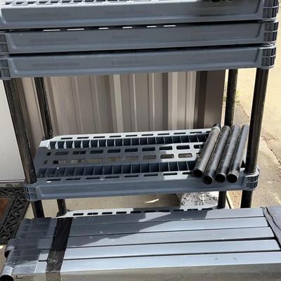 Two Heavy Duty 5 Shelf Units