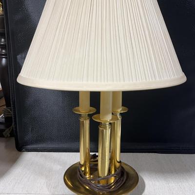 Vintage  Brass Like Table Lamp