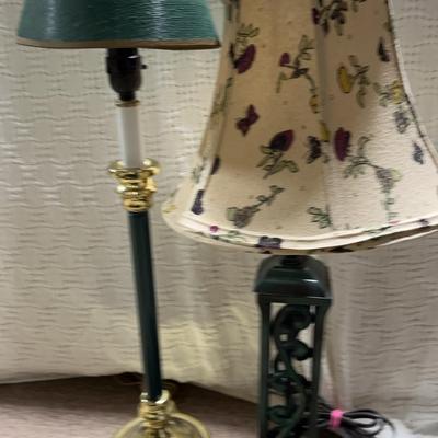 Two Vintage Assorted Table Lamps 