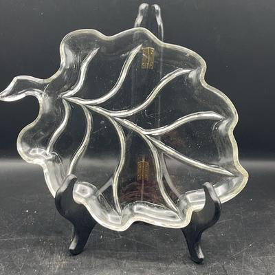 Ornate Clear Glass Serving Pieces