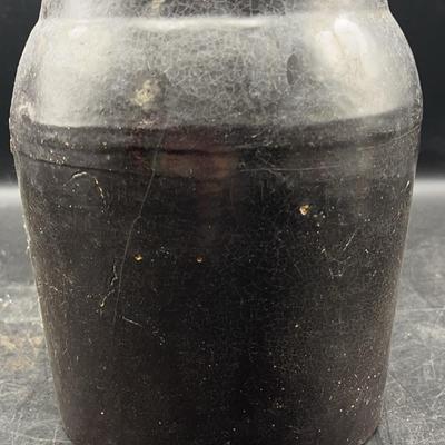 Small Brown Vintage  Crock 