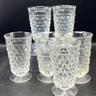Clear Vintage Indiana Glass Set Of Six