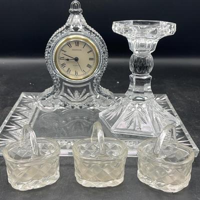 Shannon Quartz Clear Glass Clock And  More