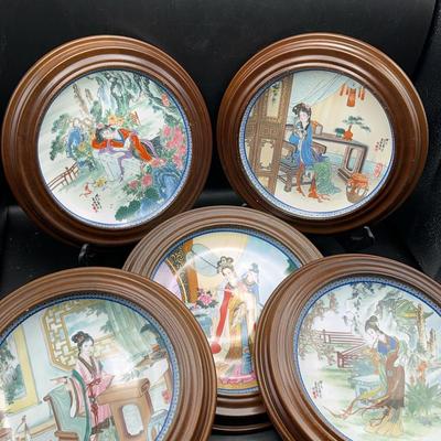  Van Hygan & Smythe Oriental Plates Mounted On Frames
