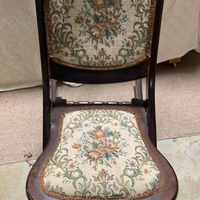 Vintage Victorian Folding Rocking Chair  